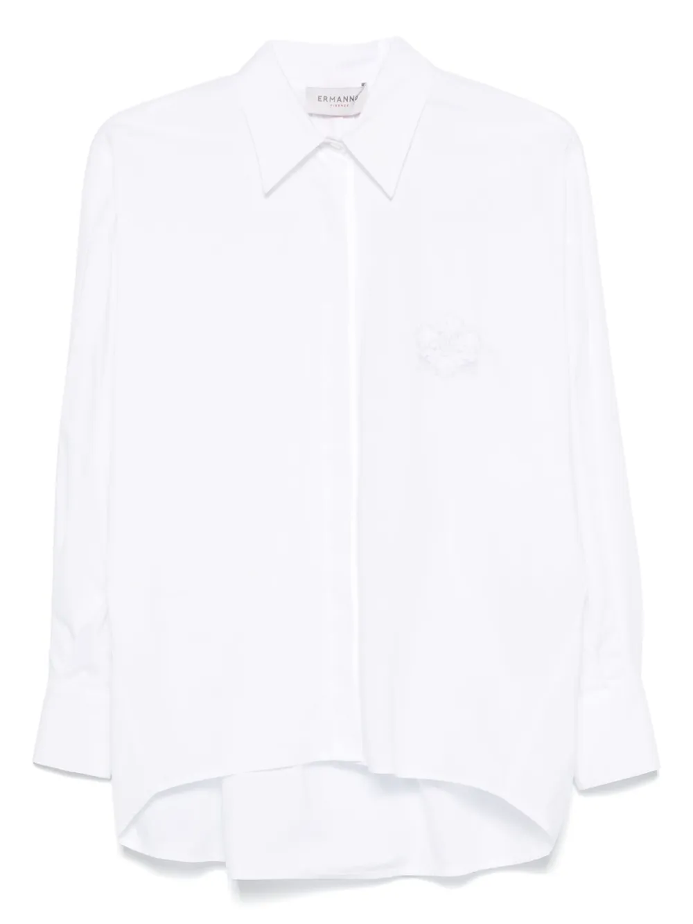 ERMANNO FIRENZE Shirt met geborduurd logo Wit