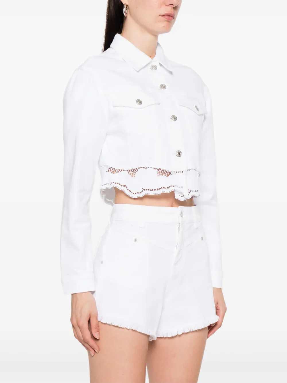 ERMANNO FIRENZE Cropped jack Wit