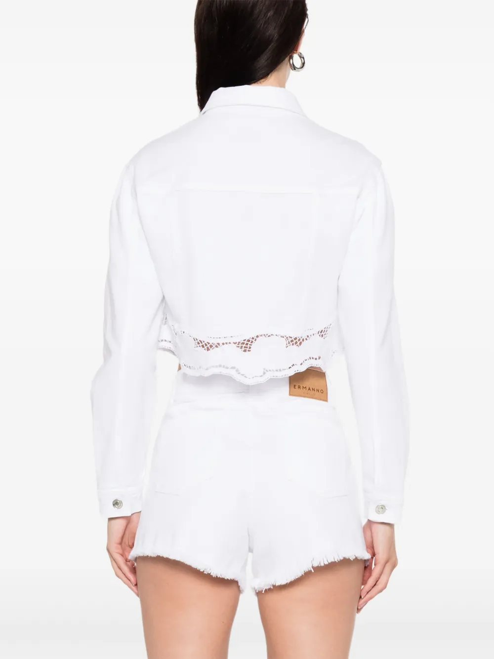 ERMANNO FIRENZE Cropped jack Wit