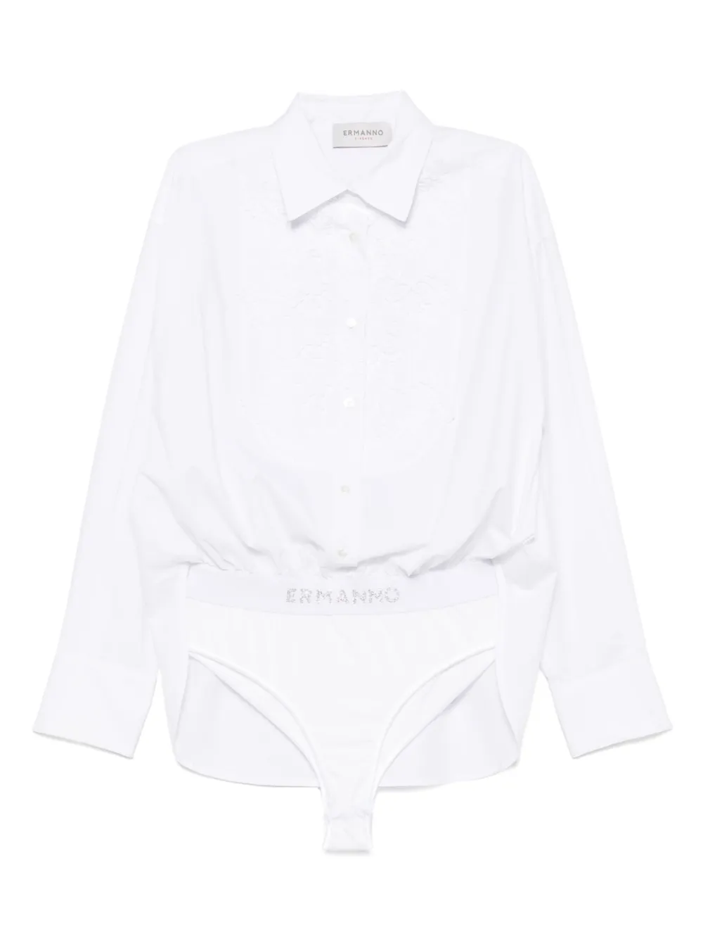 ERMANNO FIRENZE  lace-detailed bodysuit | White | Image 1