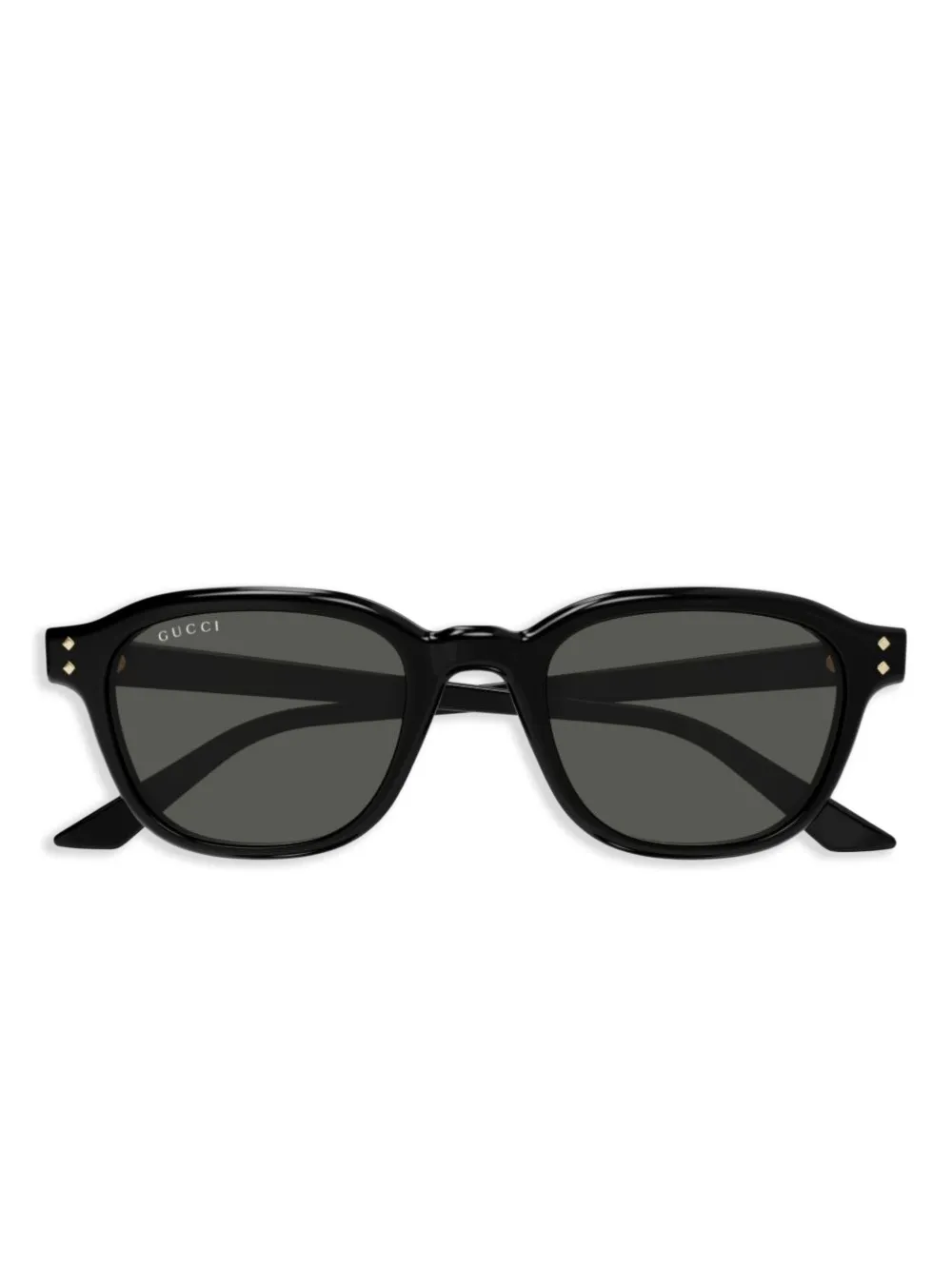 Gucci Eyewear ラウンドフレーム サングラス - ブラック Gucci Eyewear ラウンドフレーム サングラス - ブラック
