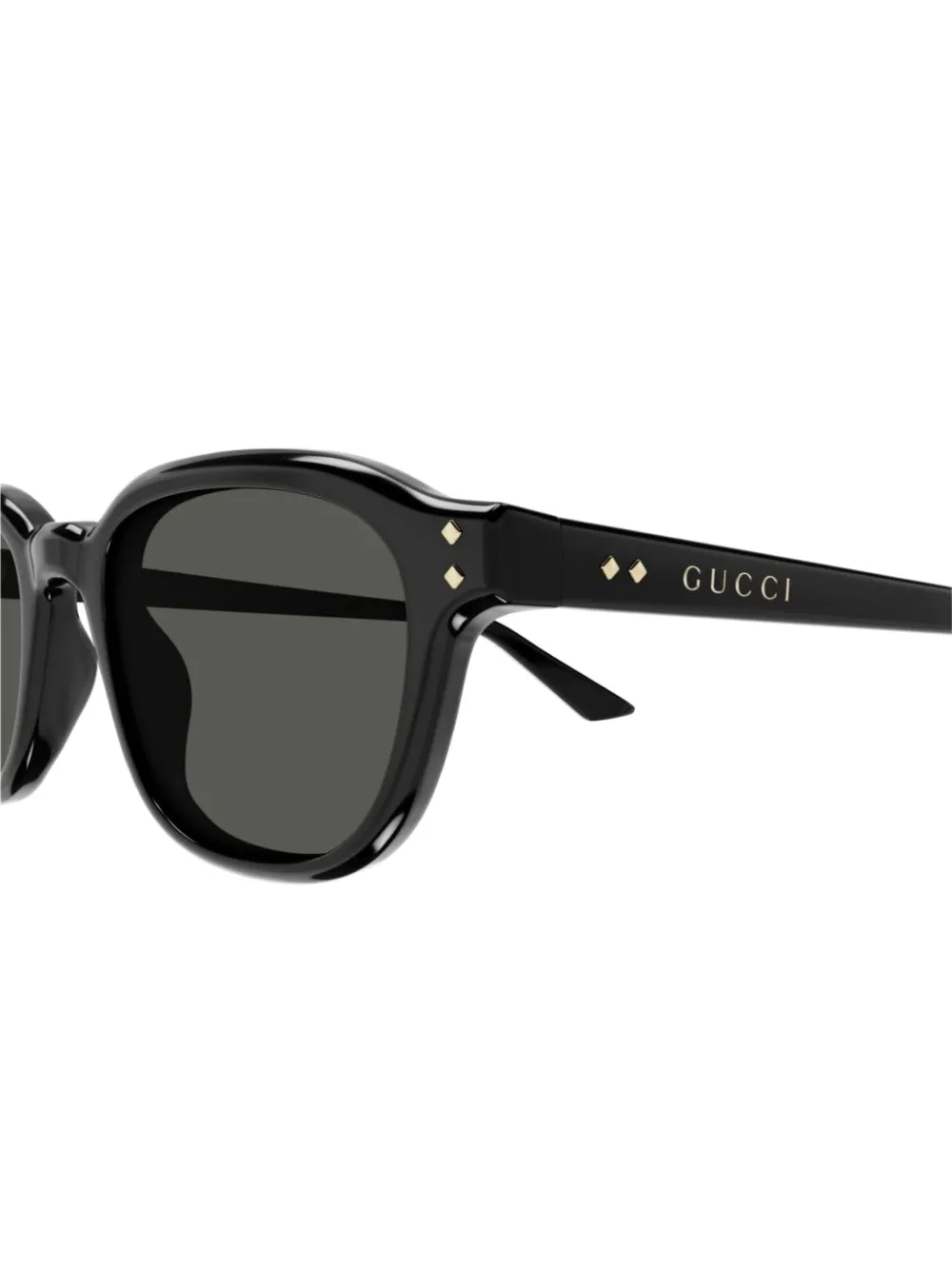 Gucci Eyewear Zonnebril met rond montuur Zwart