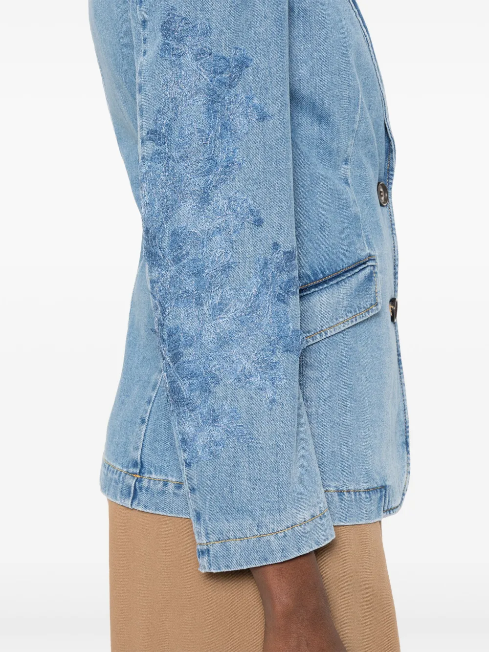 ERMANNO FIRENZE Denim blazer Blauw