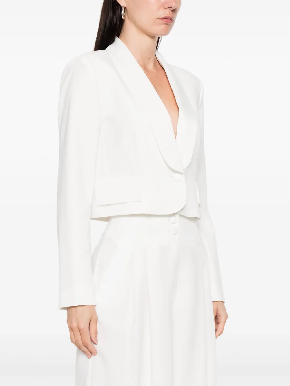 ERMANNO FIRENZE Cropped jack Wit