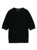 Fabiana Filippi sequin-embellished crew-neck T-shirt - Black