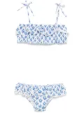 MC2 Saint Barth Kids Radical Flowers bikini - White