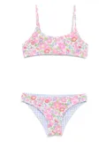 MC2 Saint Barth Kids floral-print bikini - White