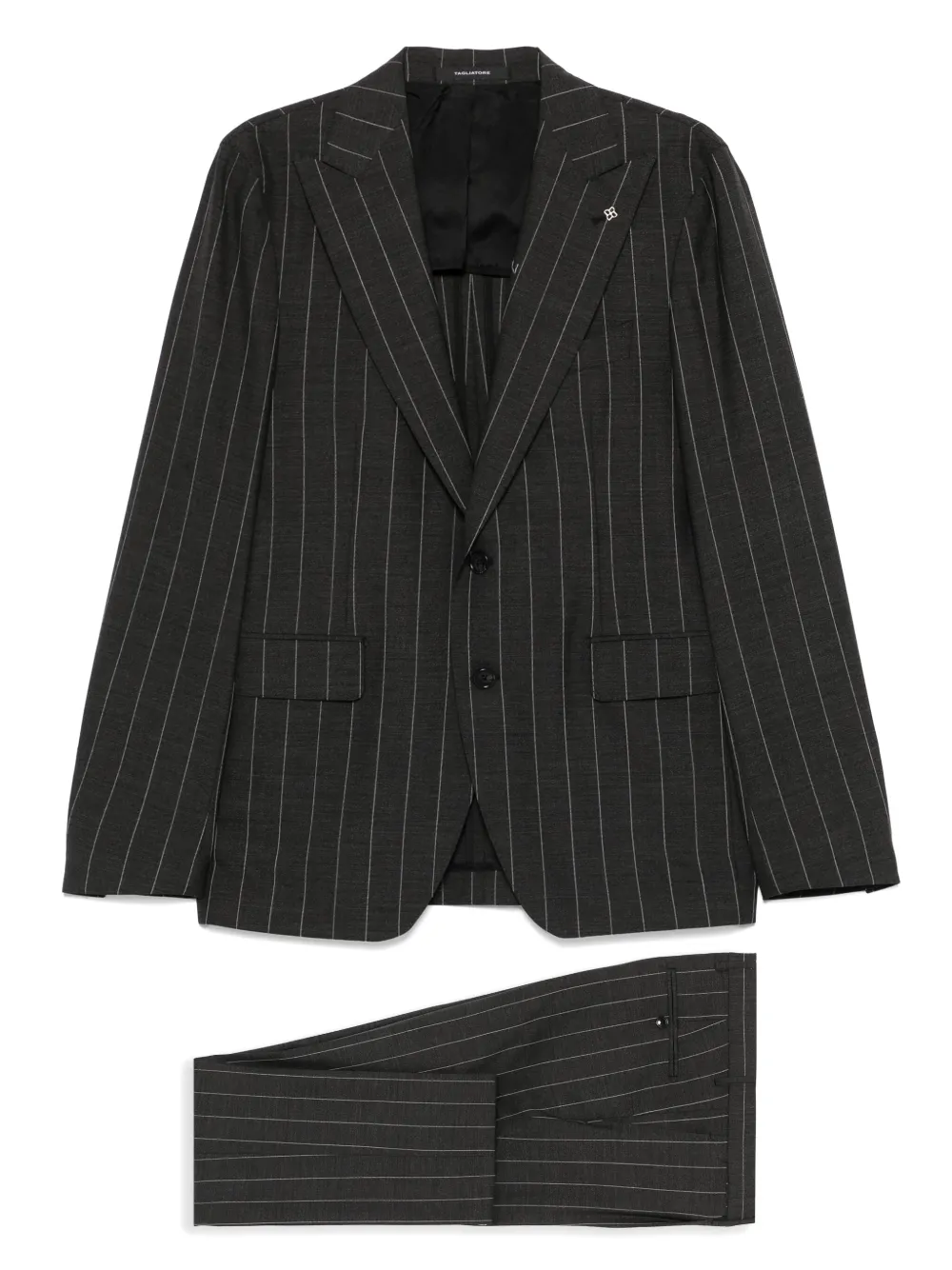 Tagliatore pinstriped suit | Grey | Image 1
