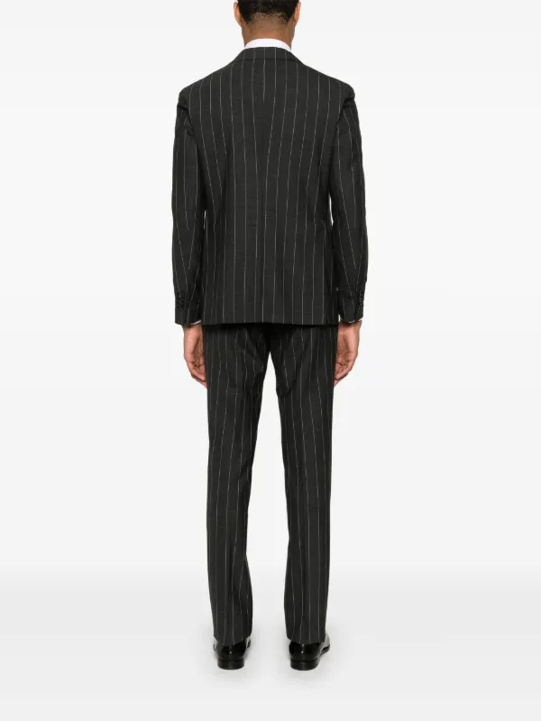 TAGLIATORE ストライプスーツ　ダークグレー Tagliatore ストライプ スーツ | グレー | FARFETCH JP