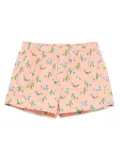 MC2 Saint Barth Kids lemon-print swim shorts - Orange