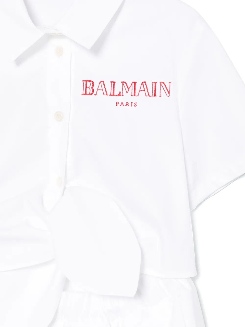 Balmain Kids knot-detail dress