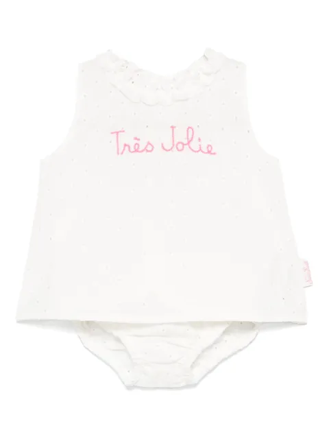 MC2 Saint Barth Kids Blusa com bordado floral