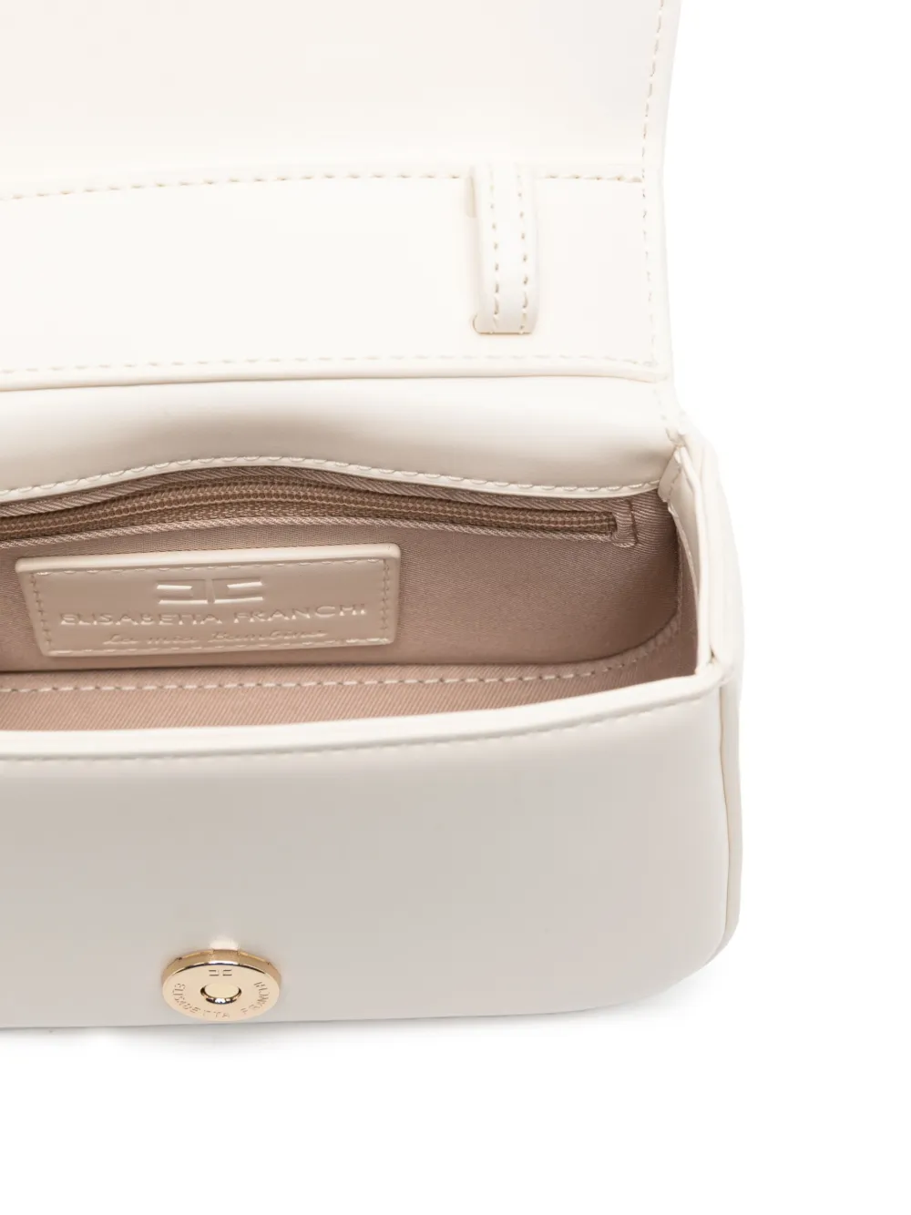 Elisabetta Franchi La Mia Bambina Heuptas met monogramplakkaat Beige