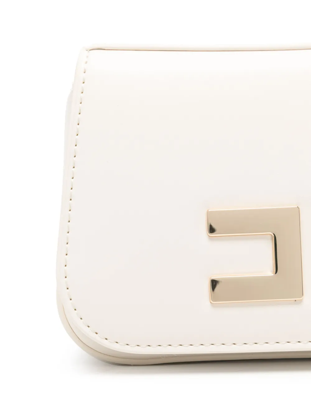 Elisabetta Franchi La Mia Bambina Heuptas met monogramplakkaat Beige