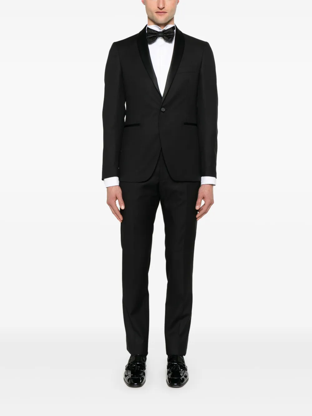 Tagliatore satin-trim suit | Single Breasted Suits | Image 2