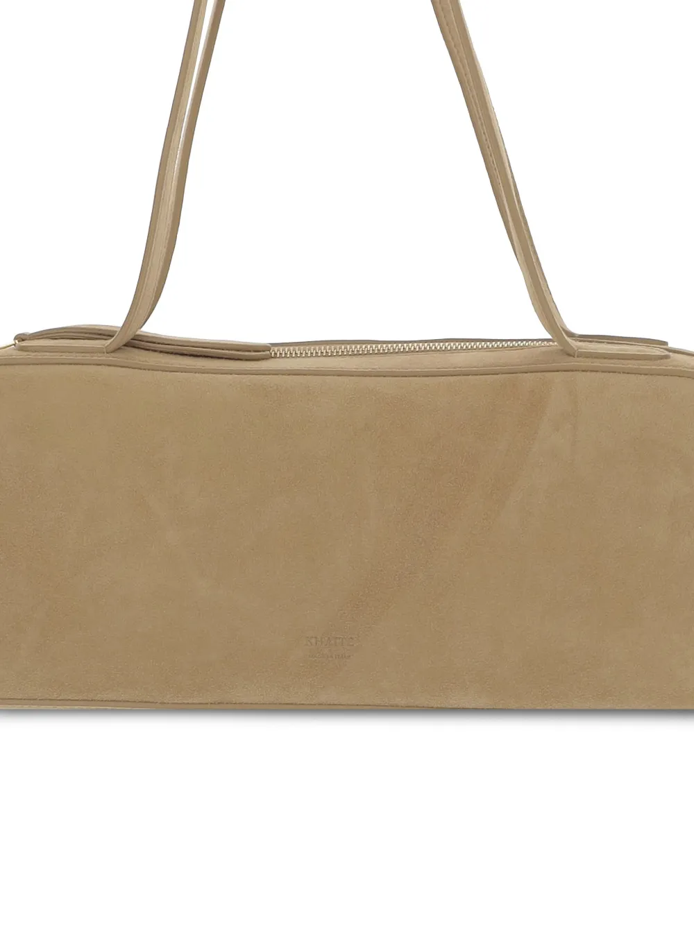 Shop Khaite Simona Shoulder Bag In Nude