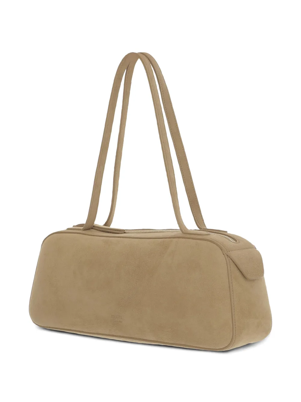 Shop Khaite Simona Shoulder Bag In Nude