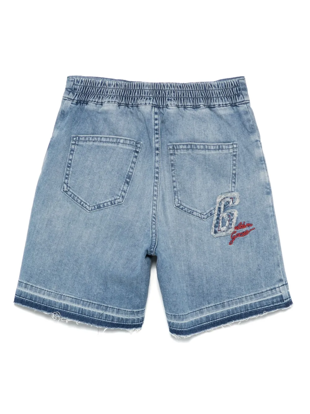 Golden Goose Kids logo-embroidered denim shorts | Boys Denim Shorts | Image 2