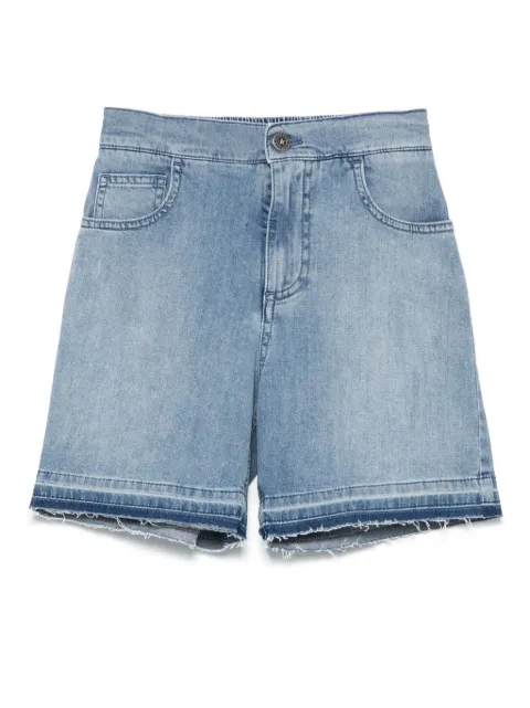 Golden Goose Kids Shorts denim con ricamo