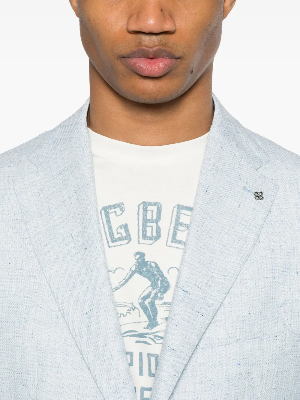 Tagliatore Blazer met enkele rij knopen Blauw