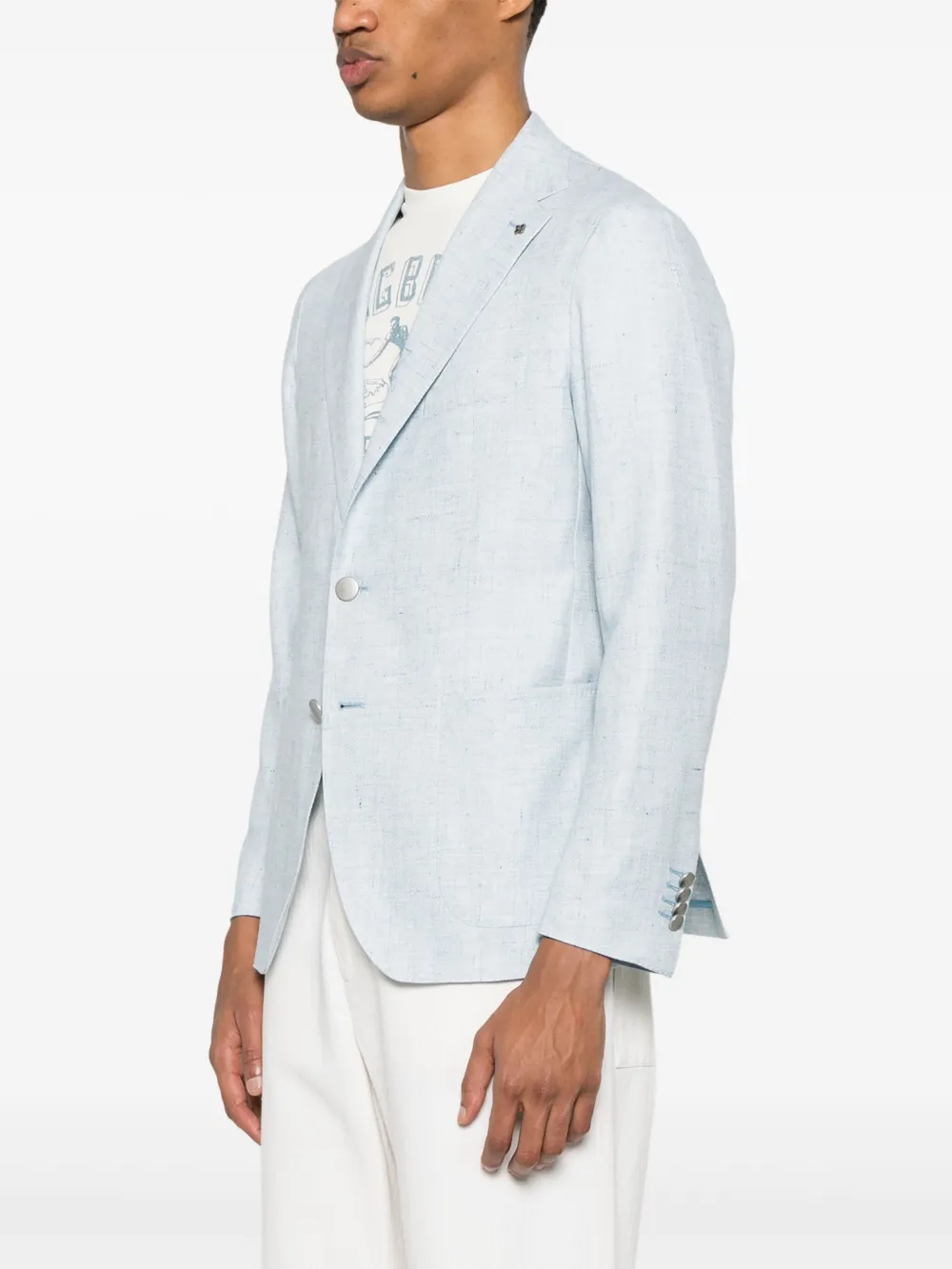 Tagliatore Blazer met enkele rij knopen Blauw