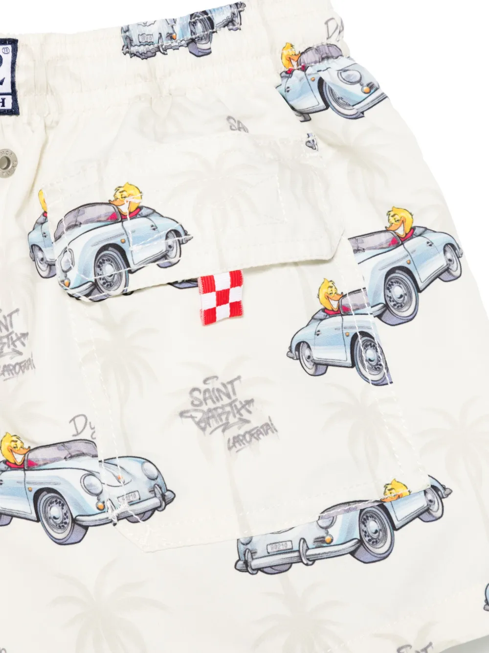 MC2 Saint Barth Kids Jean zwembroek Beige