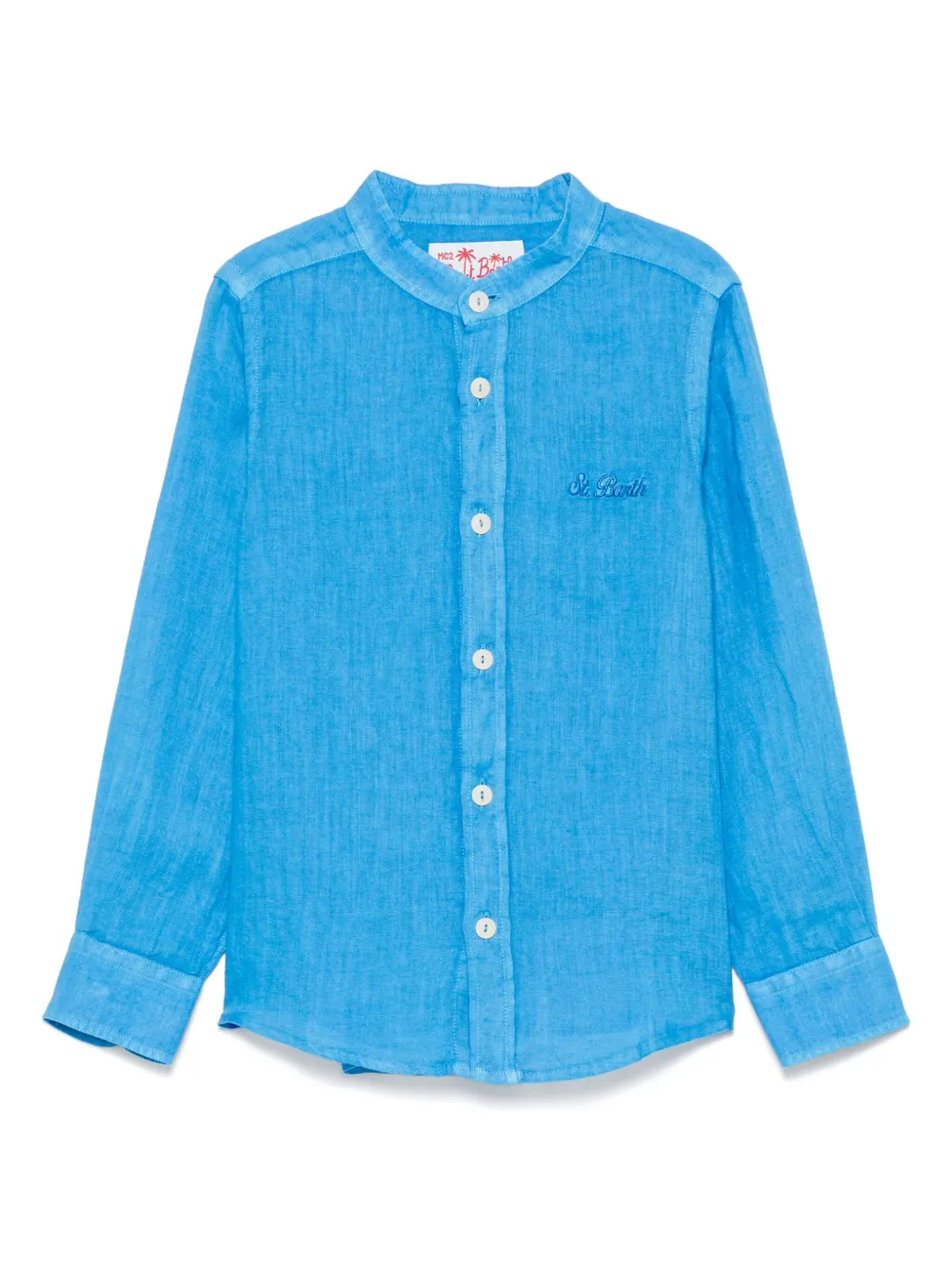 MC2 Saint Barth Kids リネンシャツ - ブルー MC2 Saint Barth Kids リネンシャツ - ブルー
