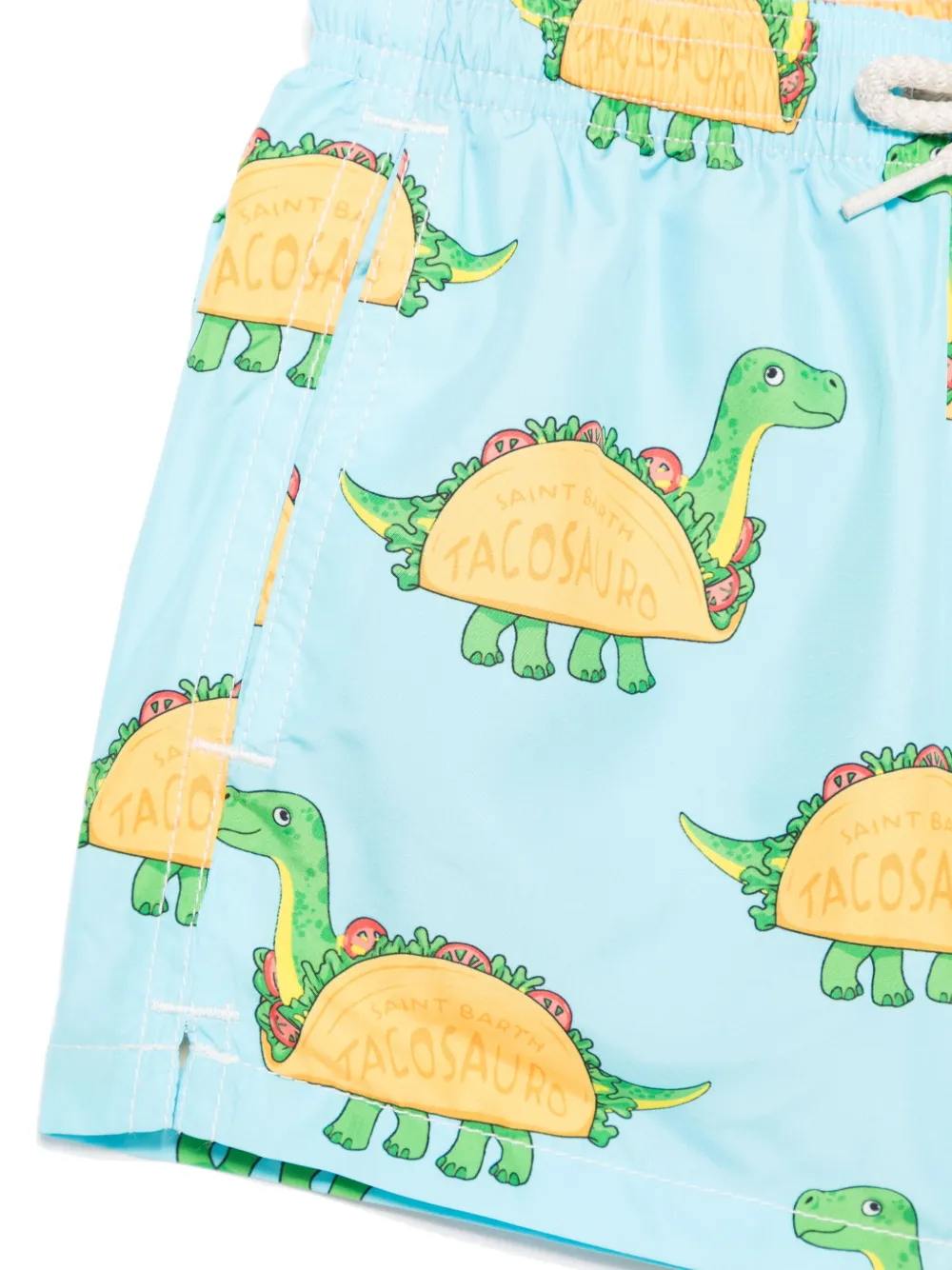 MC2 Saint Barth Kids Zwembroek met Tacosauro-print Blauw