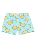 MC2 Saint Barth Kids Tacosauro-print swim shorts - Blue