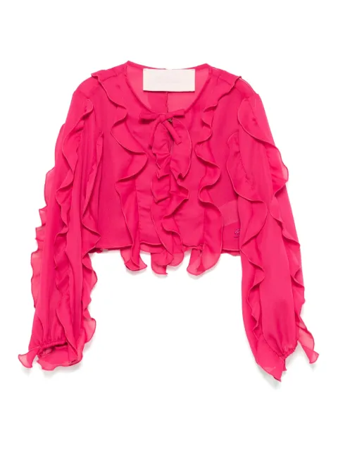 Miss Blumarine blusa con volantes