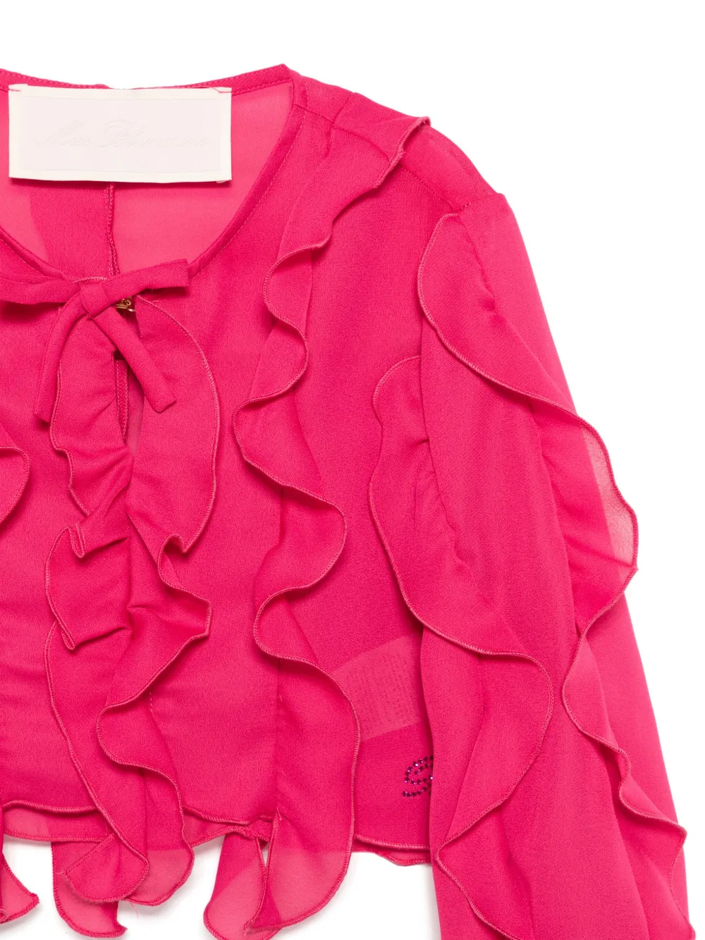 Miss Blumarine Shirt met ruches Roze