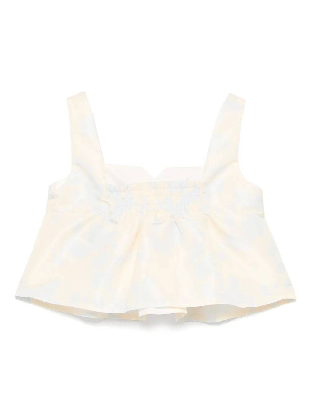 Elisabetta Franchi La Mia Bambina Top met bloemenprint Geel