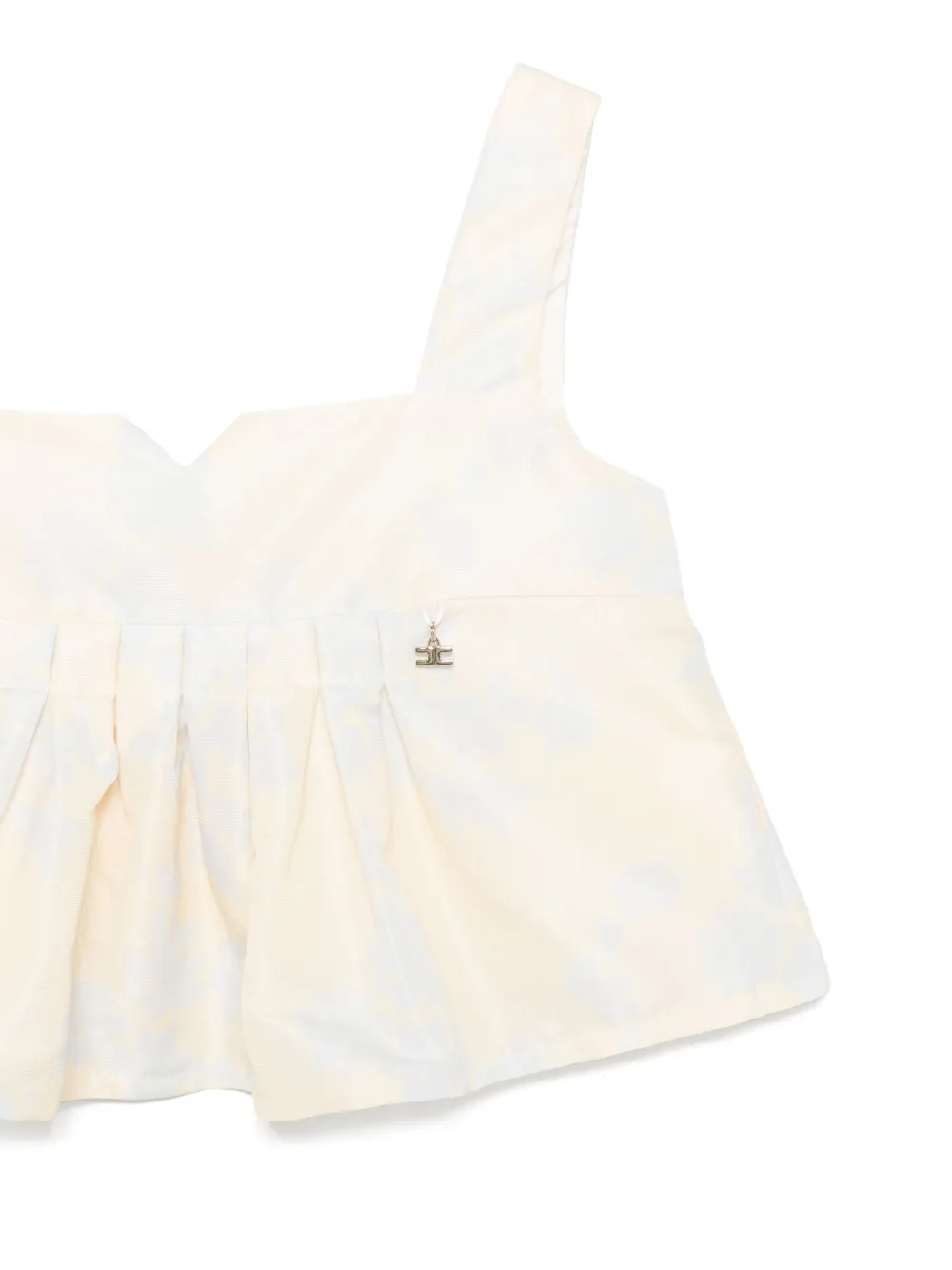 Elisabetta Franchi La Mia Bambina Top met bloemenprint Geel