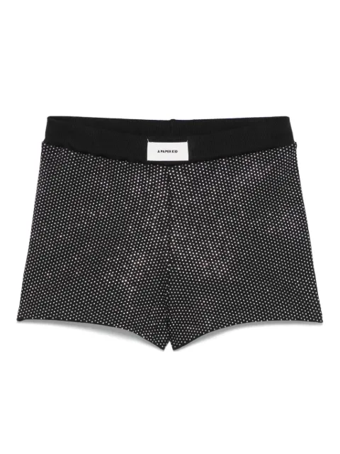 A Paper Kid shorts con detalles de cristal