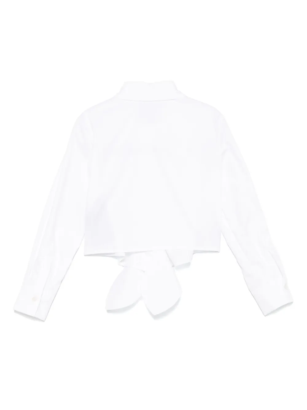 Balmain Kids Shirt met geknoopte detail Wit