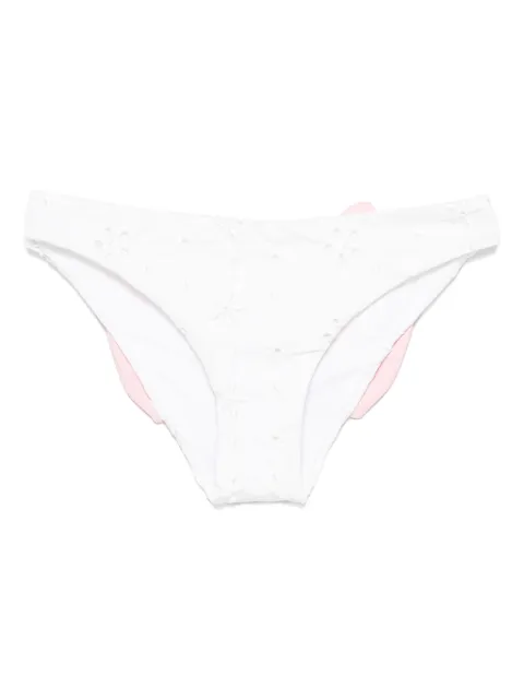 MC2 Saint Barth Kids floral-embroidered bikini bottoms