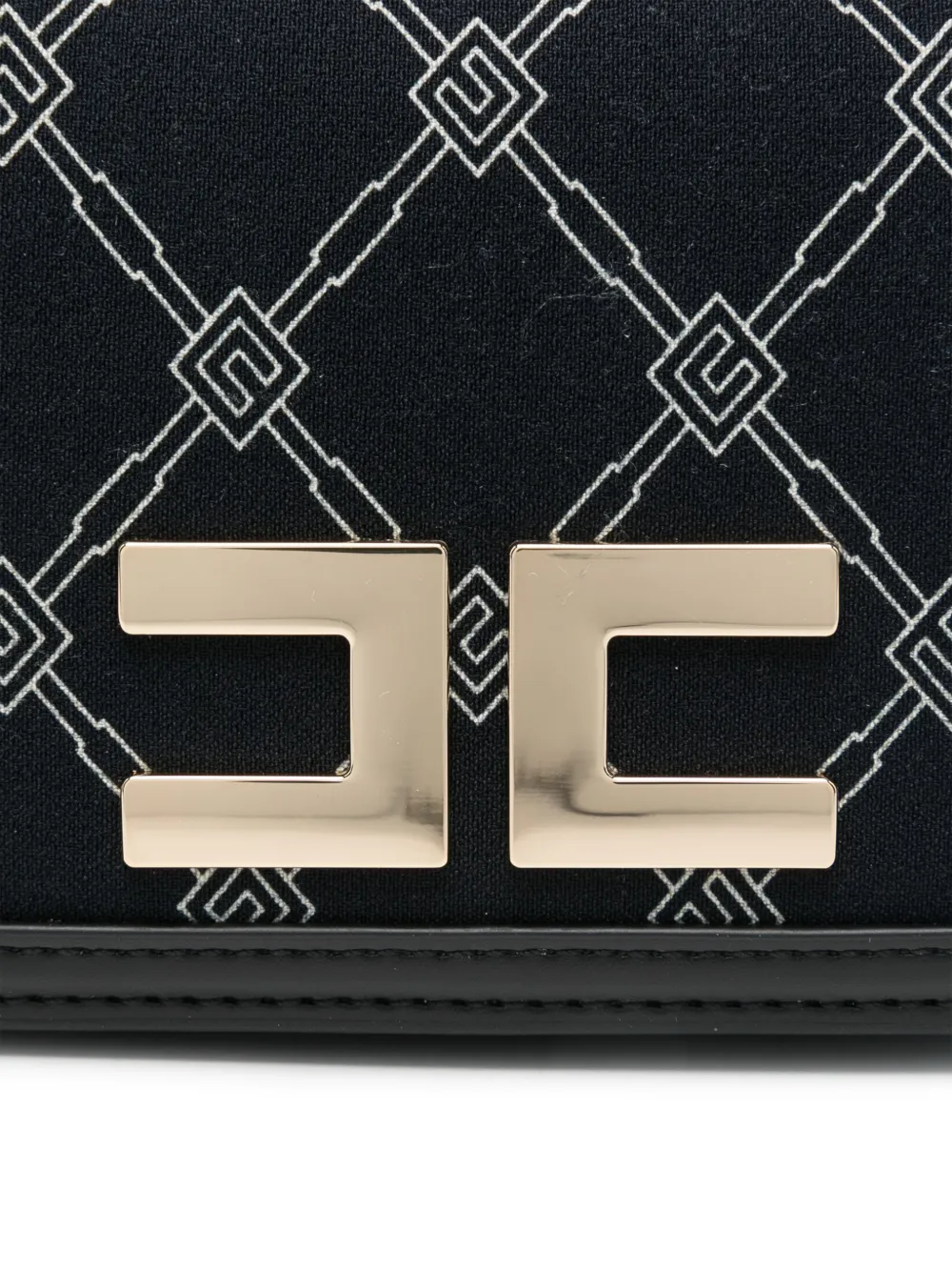 ELISABETTA FRANCHI LA MIA BAMBINA MONOGRAM-PATTERN CROSS BODY BAG
