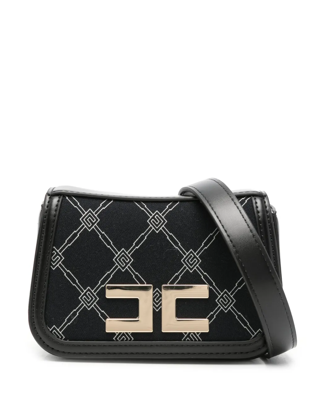 ELISABETTA FRANCHI LA MIA BAMBINA MONOGRAM-PATTERN CROSS BODY BAG