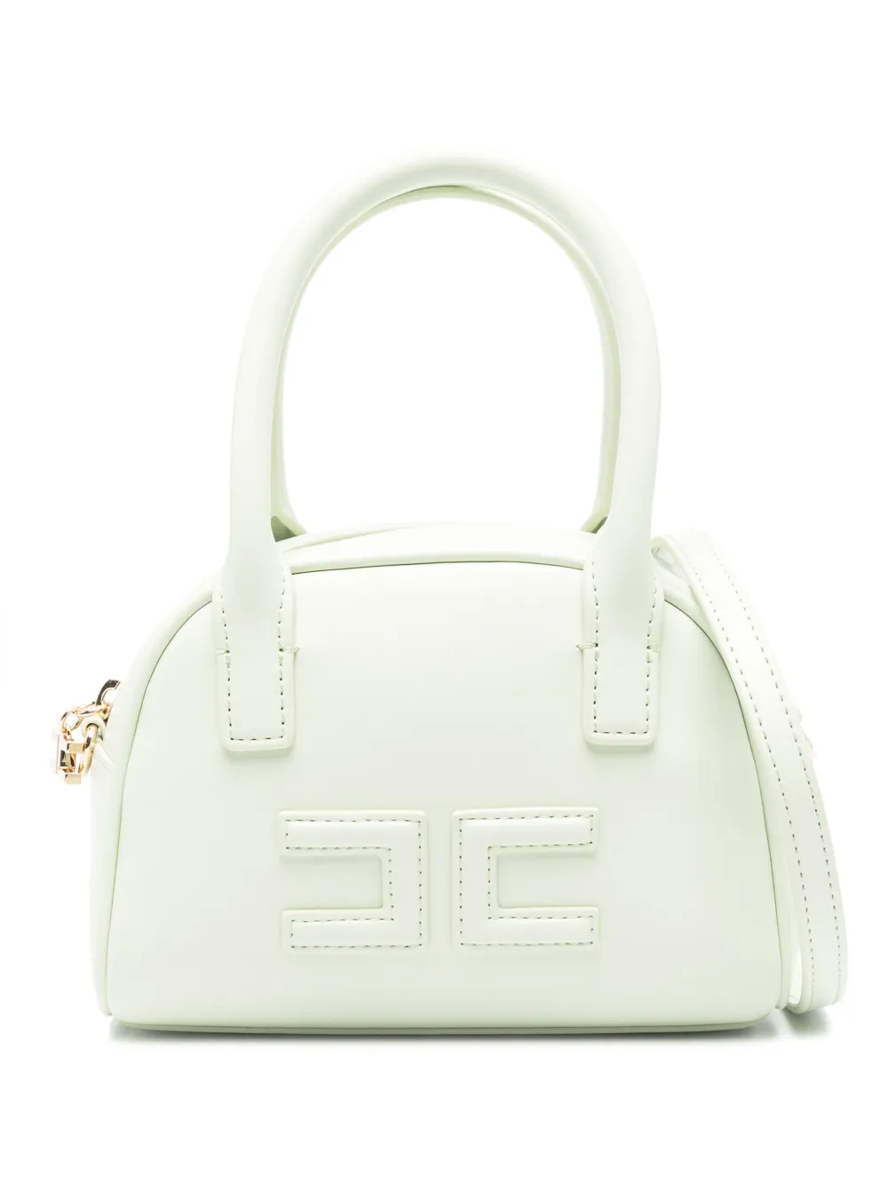 Elisabetta Franchi La Mia Bambina Shopper met logopatch Groen