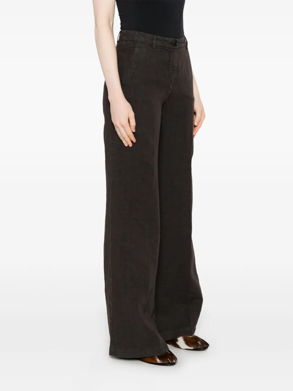 ASPESI Linnen broek Bruin