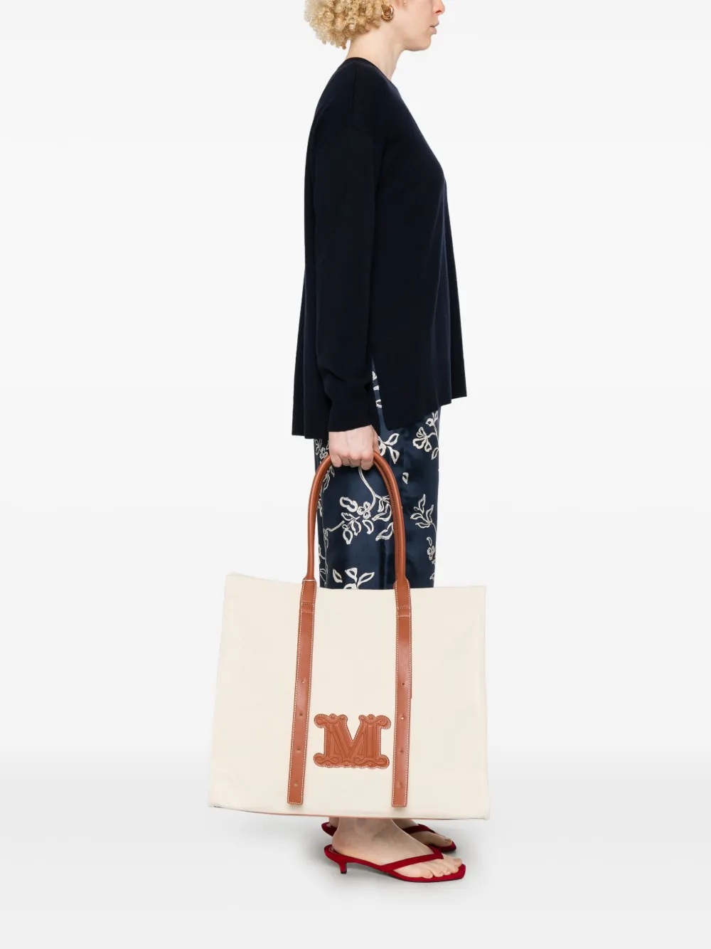 Max Mara Medium Brava Beach shopper - Beige
