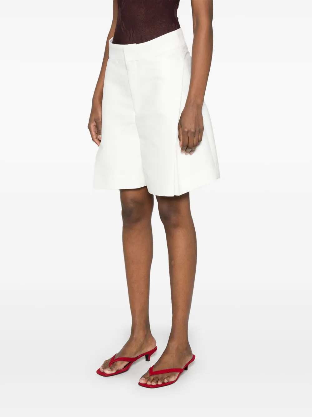 Victoria Beckham Formele shorts Wit