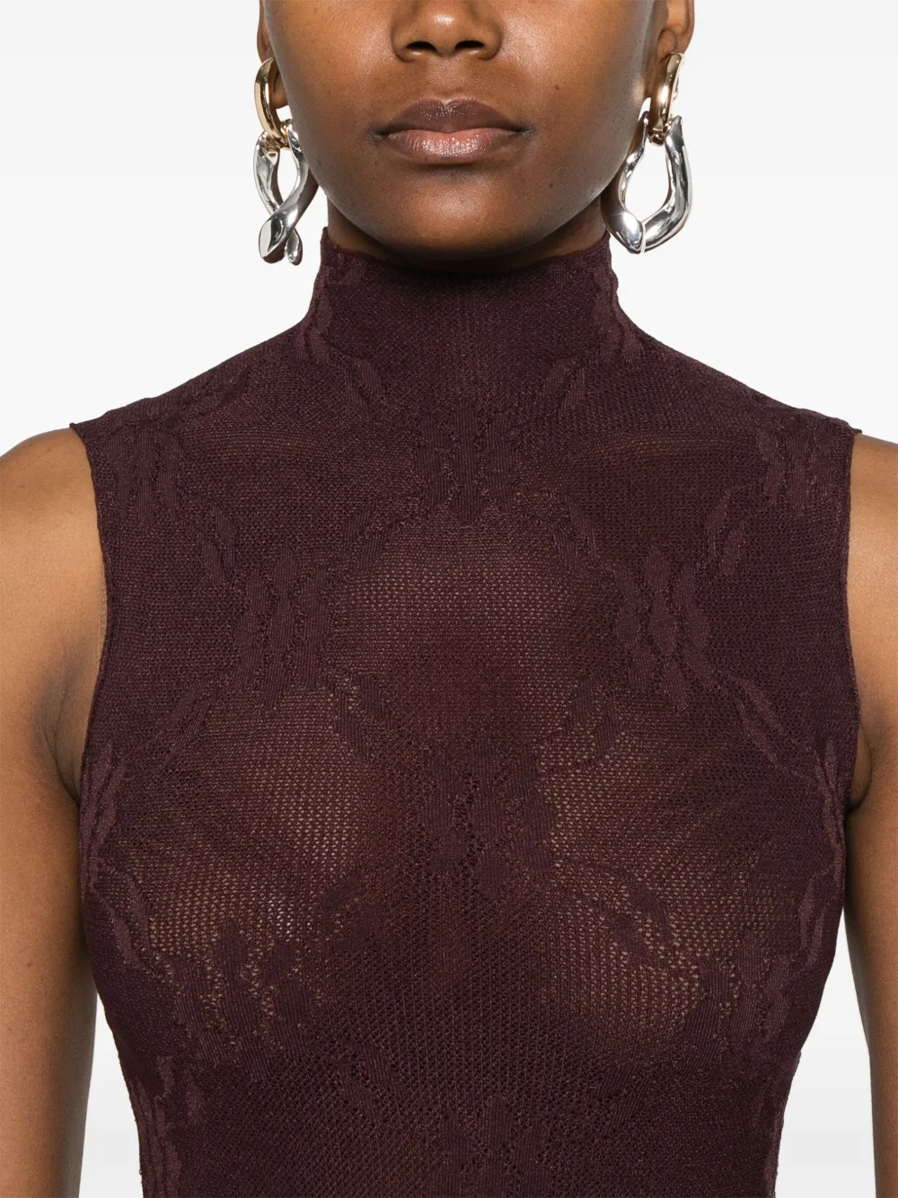 VICTORIA BECKHAM FLORAL-LACE BODYSUIT