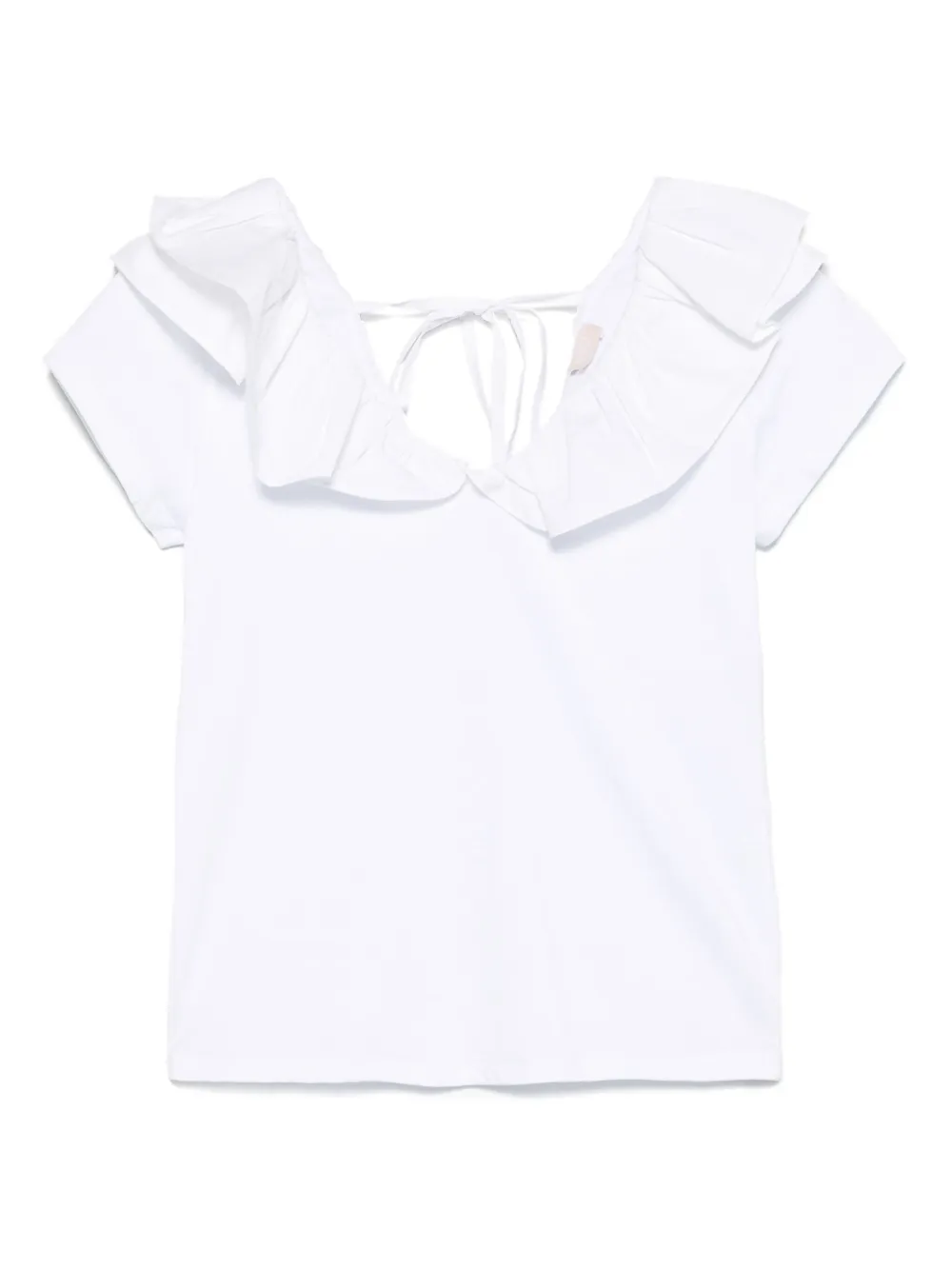 LIU JO playera con volantes | blanco | Image 1