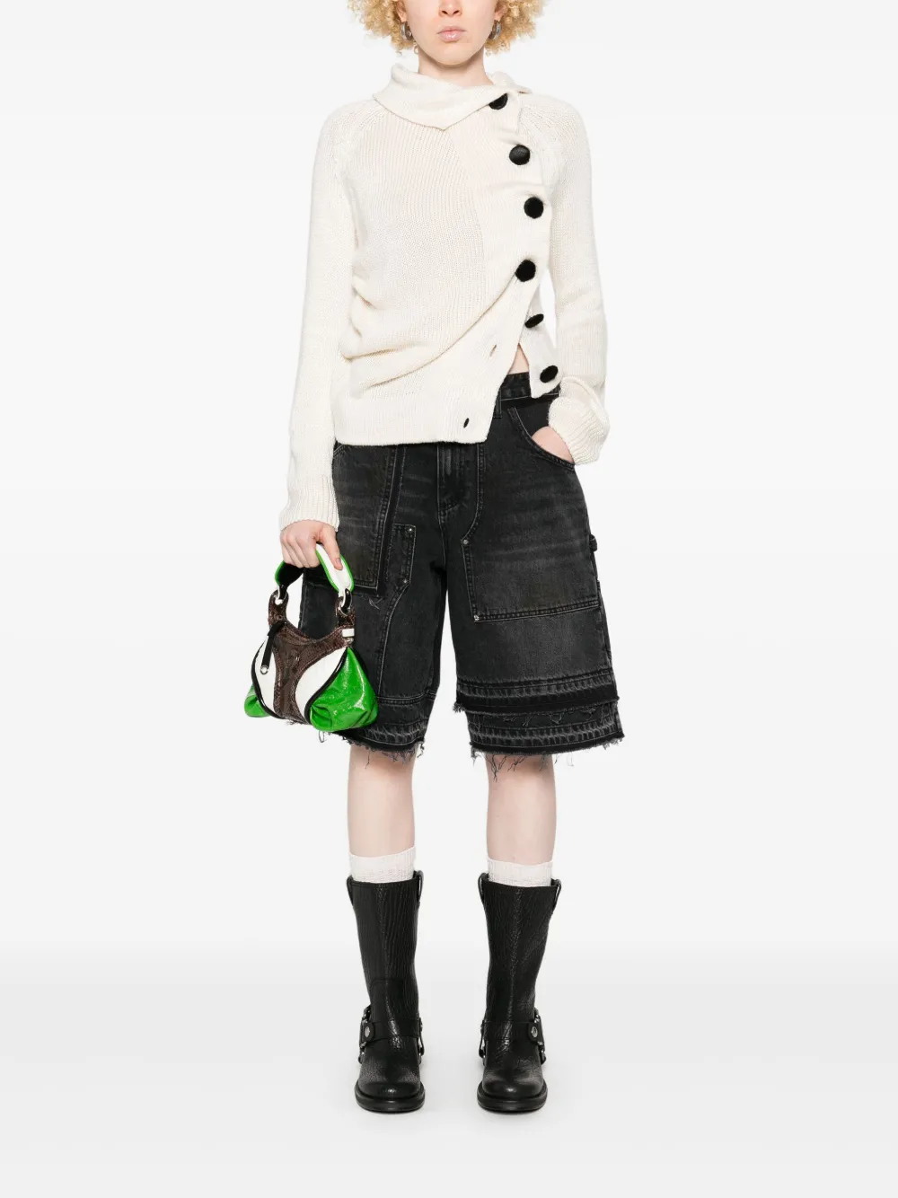 Andersson Bell Denim shorts Zwart