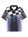 Andersson Bell checkerboard racing T-shirt - Black