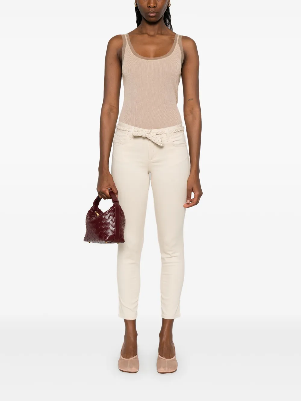 LIU JO Gebreide tanktop Beige