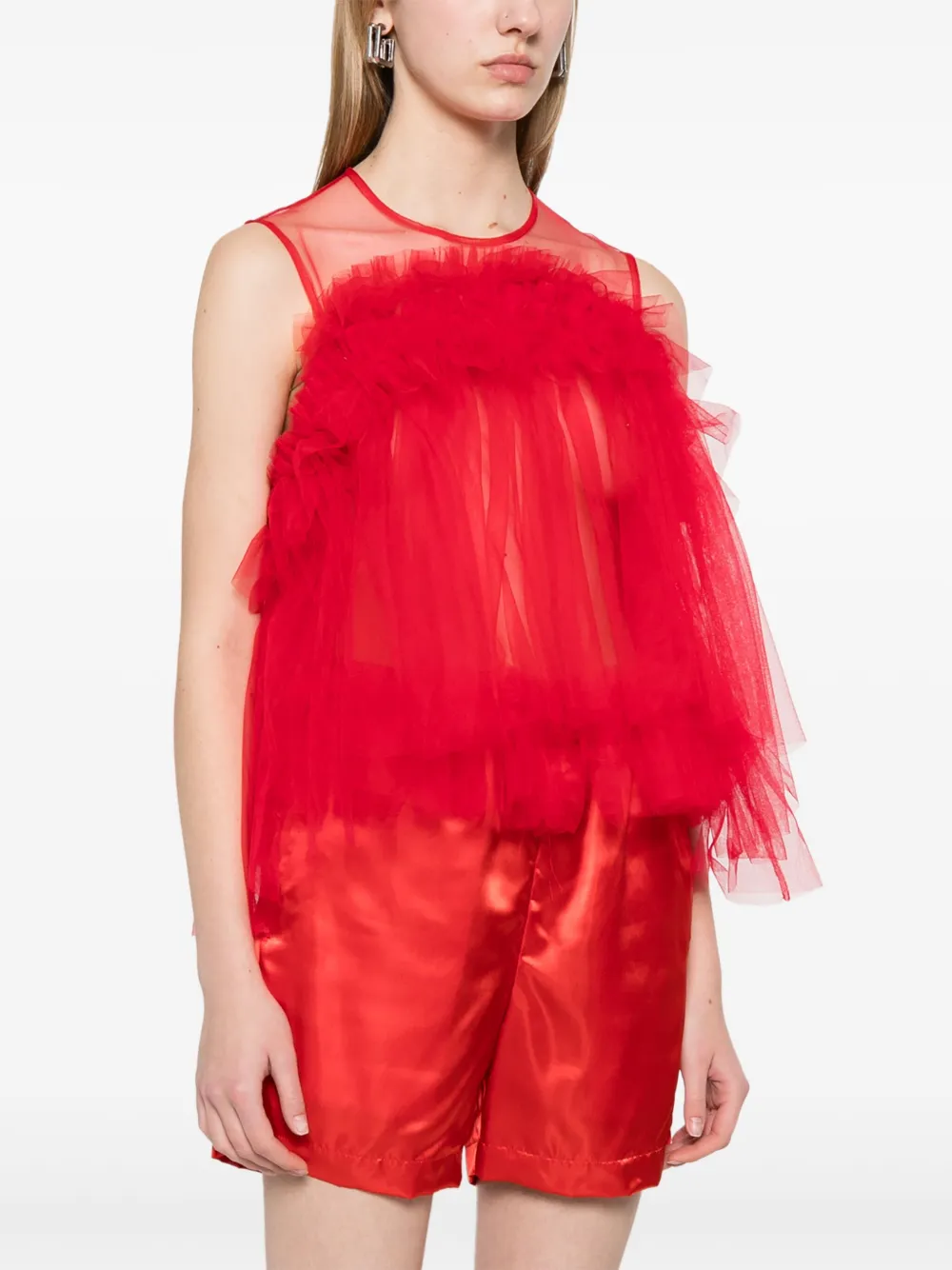 NOIR KEI NINOMIYA RUFFLED TOP