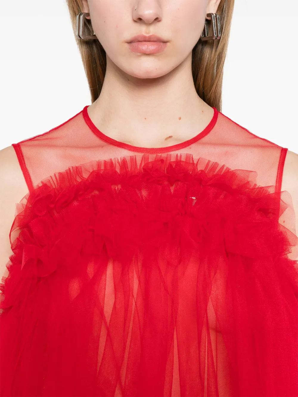 NOIR KEI NINOMIYA RUFFLED TOP