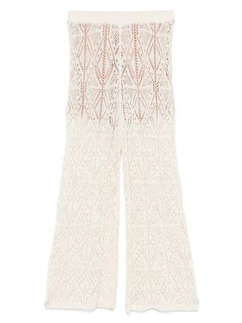 LIU JO pantalones tejidos de crochet
